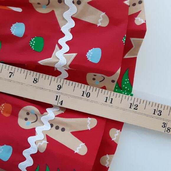 Eleanor Rose Gingerbread Man Pinafore Skirt Dress Christmas Overalls Girls 3/4 - Picture 8 of 9